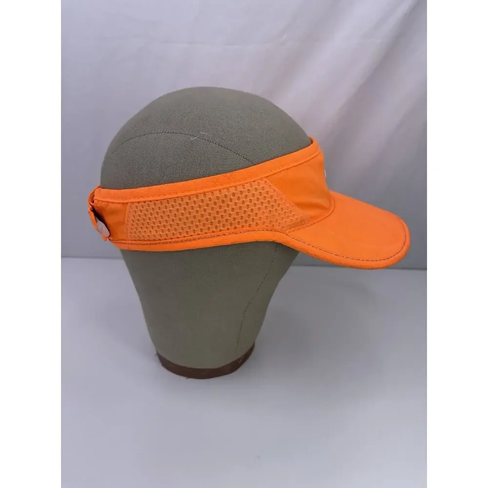 Nike Dri-FIT Daybreak Sun Visor Hat Orange Breathable Running Golf Adjustable